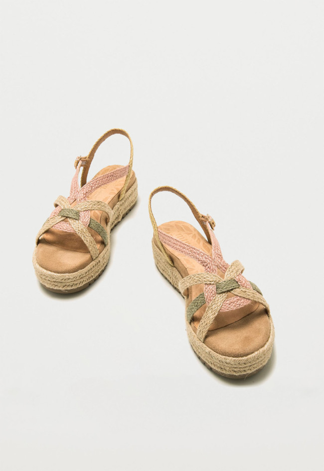 Sandalias Mujer Mustang Amelie Beige