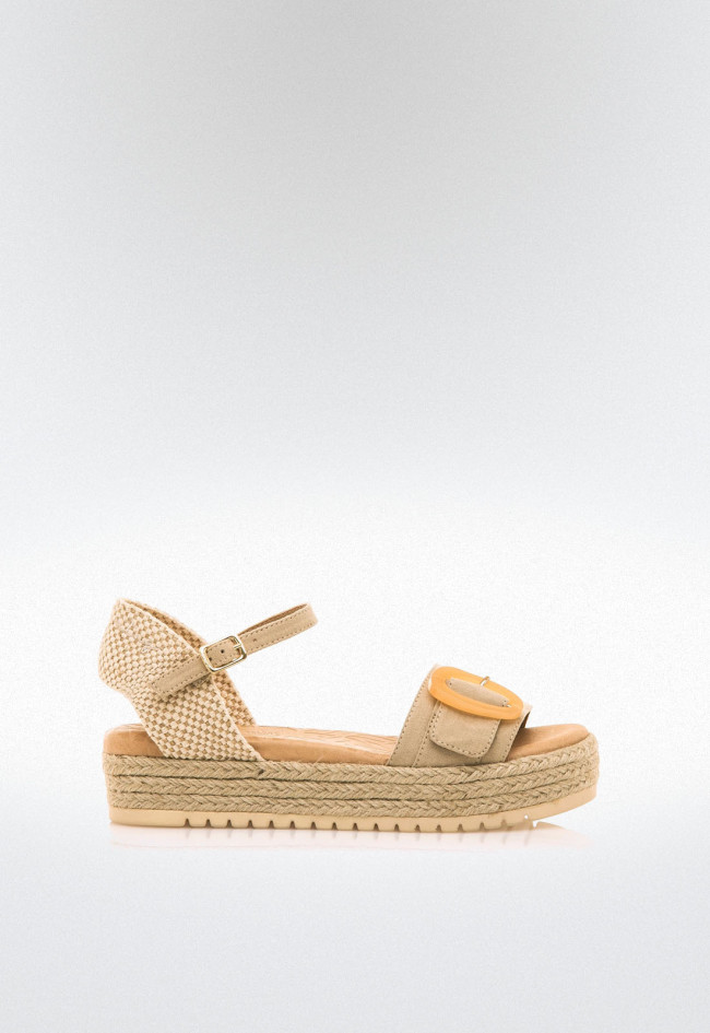 Sandalias Mujer Mustang Amelie Beige