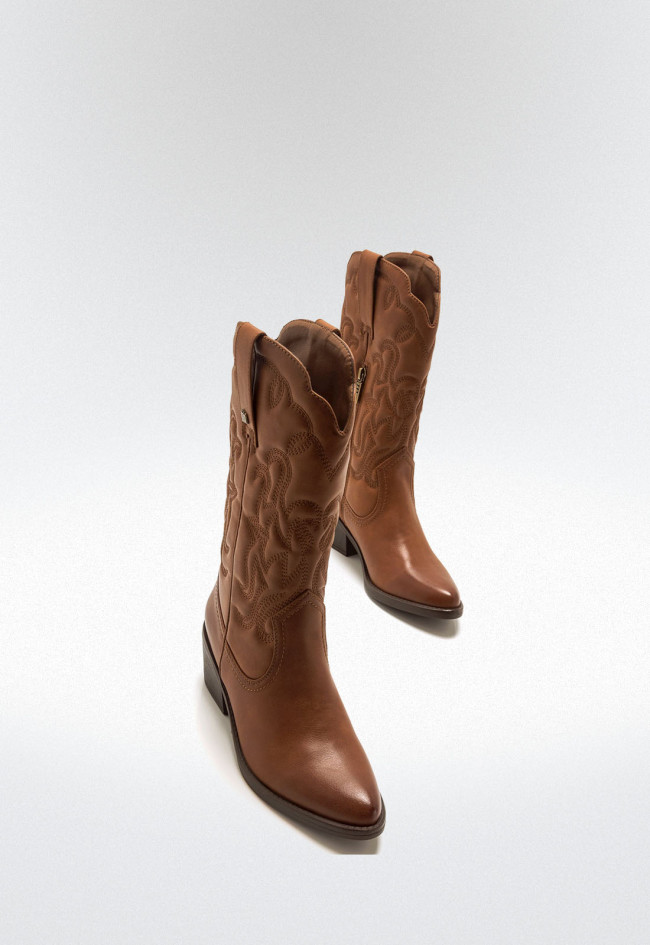 MUSTANG 53539 DESIERTO Botas Cowboy Mujer Marrón