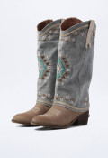 Bota cowboy de mujer jeans Nemonic 2378