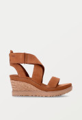 Sandalia cuña esparto de mujer cuero UGG w ileana ankle