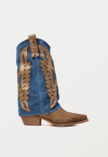 Bota cowboy de mujer azul Metisse dx679