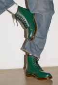 Botín militar de mujer verde Dr Martens 1460 smooth