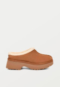 Zueco con pelo de mujer cuero UGG new heights cozy clog