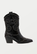 Bota cowboy con tachas de mujer negro Noa Harmon 9772-06