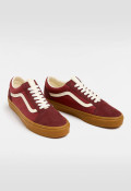 Deportivo de hombre burdeos VANS old skool sporty brown/gum