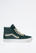 Deportivo de mujer verde VANS sk8-hi suede scarab