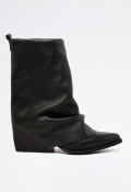 Bota cowboy polaina de mujer negro Chini Equipe an32