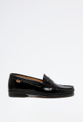 Zapato mocasín de mujer negro Benson 84748